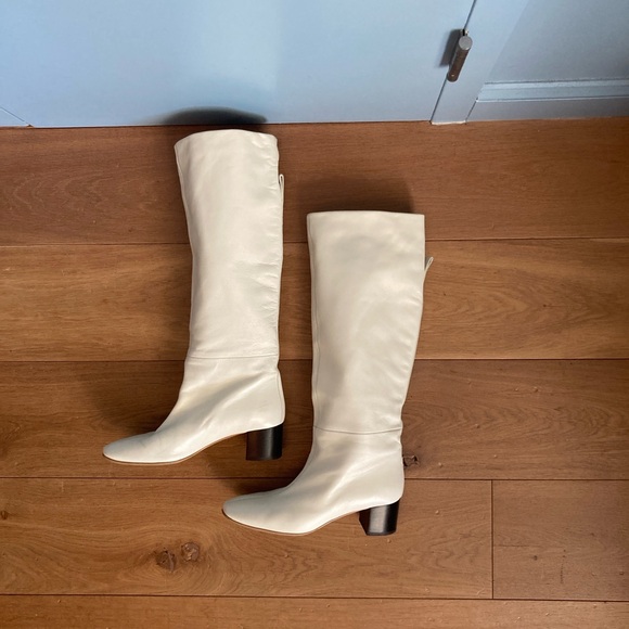 Everlane Glove Boot White Over the Knee Boots size 9 - Picture 7 of 9